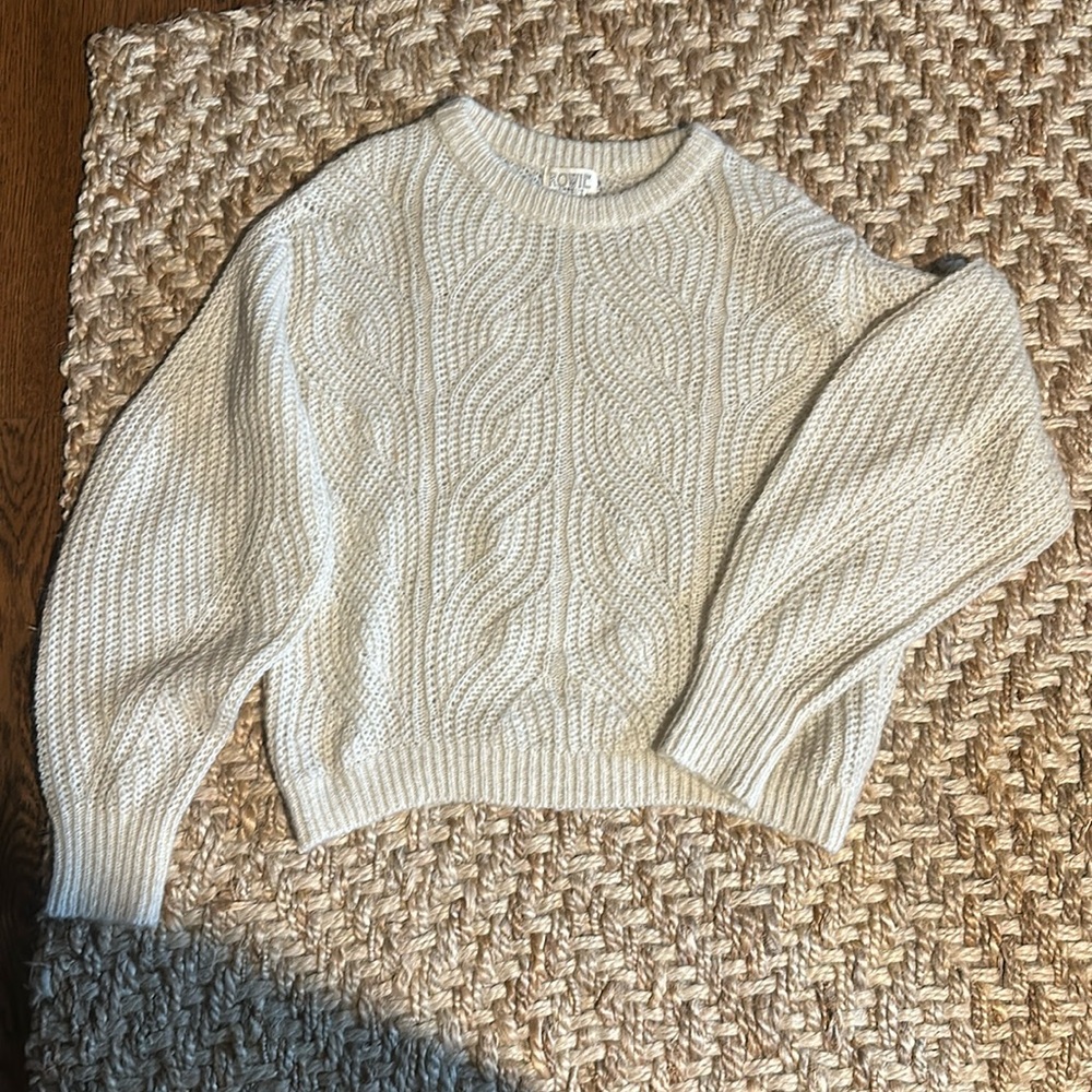 Rowie The Label Cream Wool Knit sweater